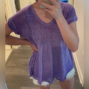 Free People | FP Beach Purple Top Blouse - Size S